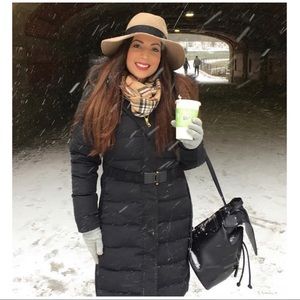 Express Black Puffer Coat, size S